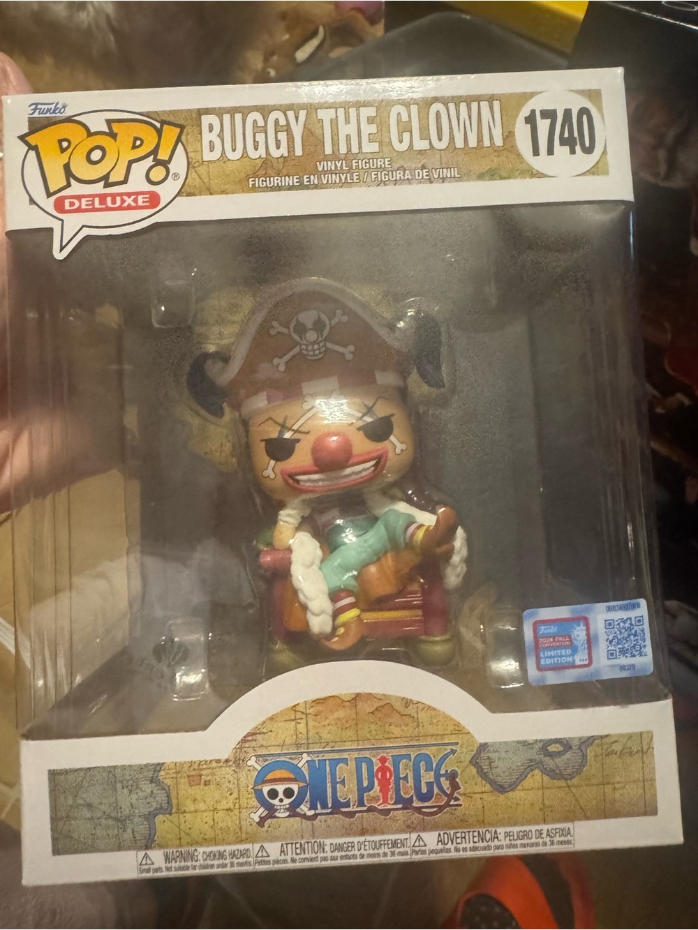 Funko Pop Deluxe Buggy The Clown Vinyl Figure - Red/Blue/Brown
